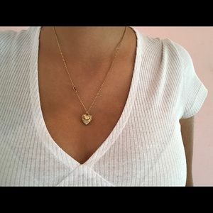 Gold Juicy Couture Heart Necklace
